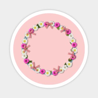 Circle Floral, Flowers Magnet